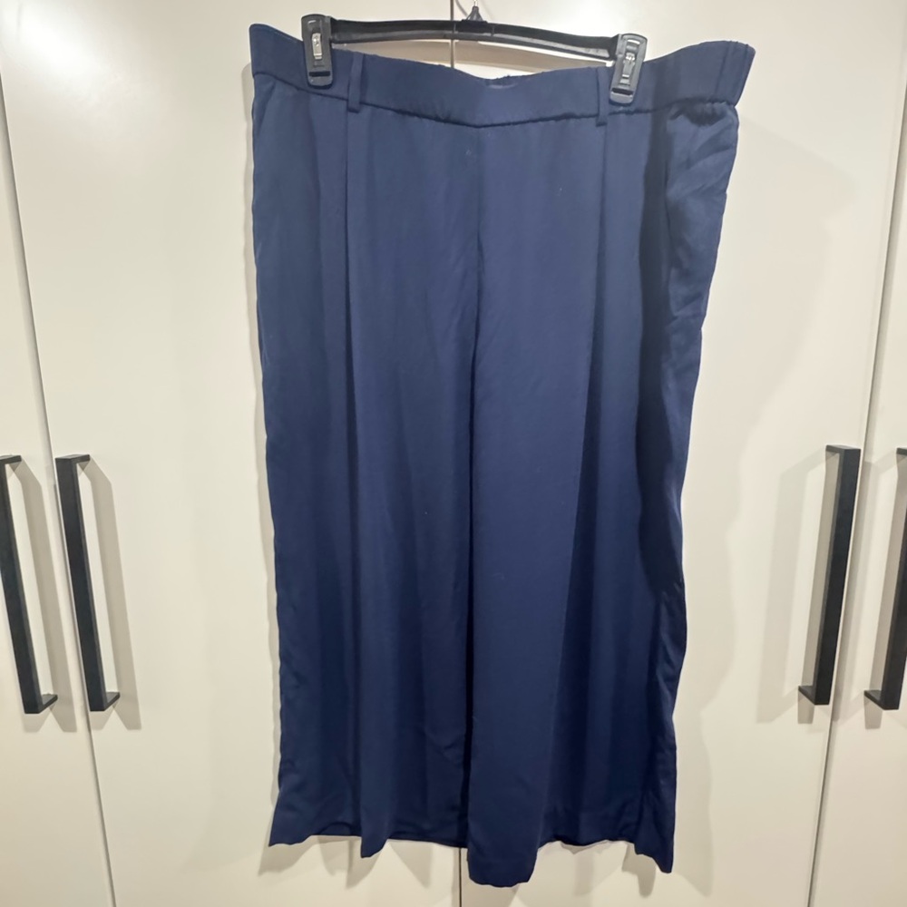 Halogen Navy Wide Leg Pants